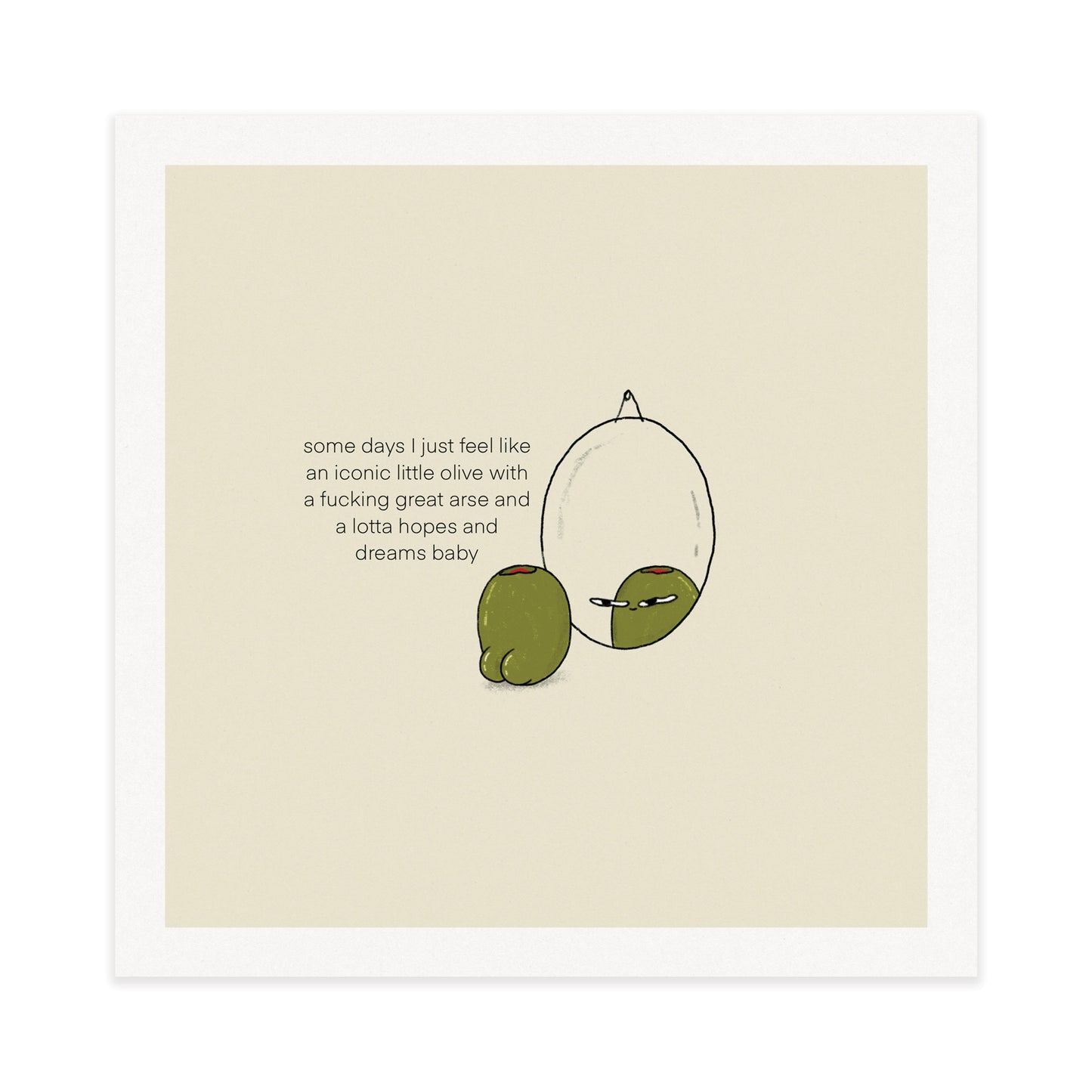 olive print