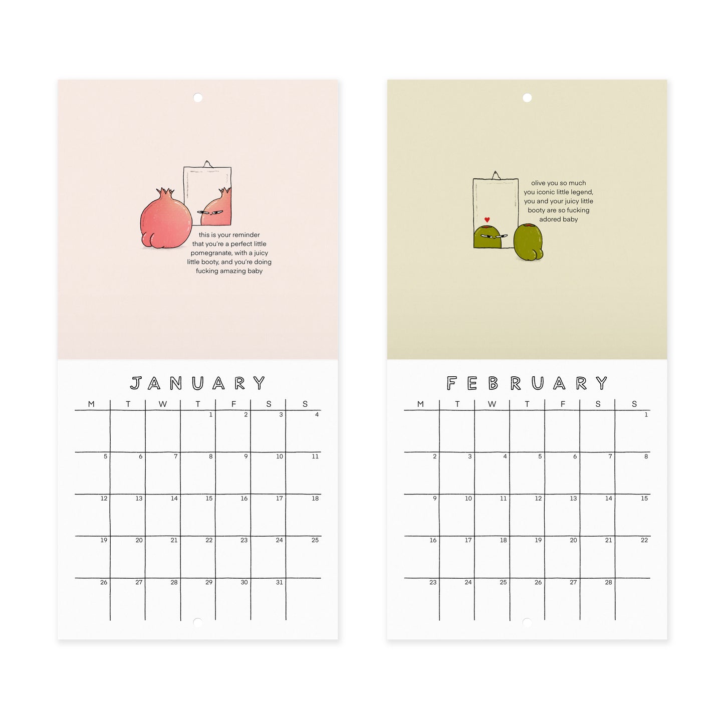 juicy booty 2026 calendar